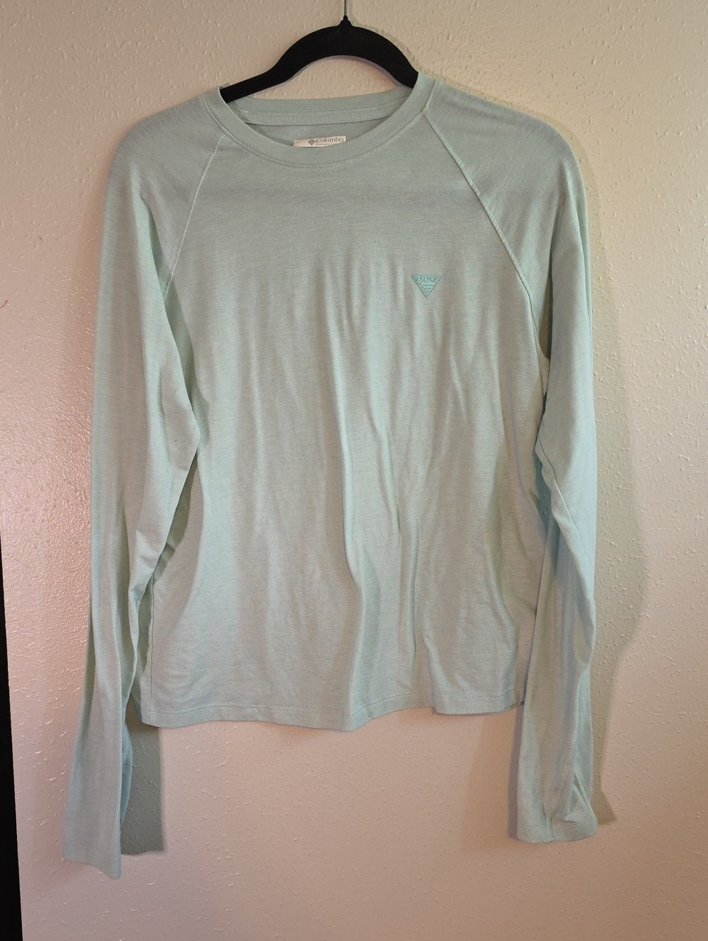 Columbia Mint Green Long Sleeve Crew Neck Tee - Women
